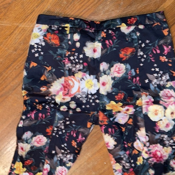 Mango MNG floral slack pants work slay fit fun cute chic office buisness - Picture 6 of 7